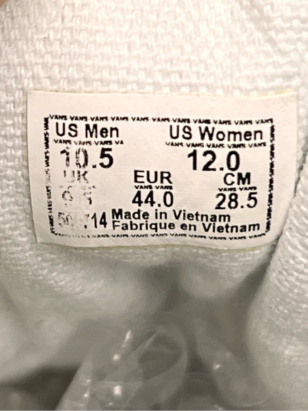 Vans old school canvas denim men’s shoes, men size 10.5 - Picture 6 of 6